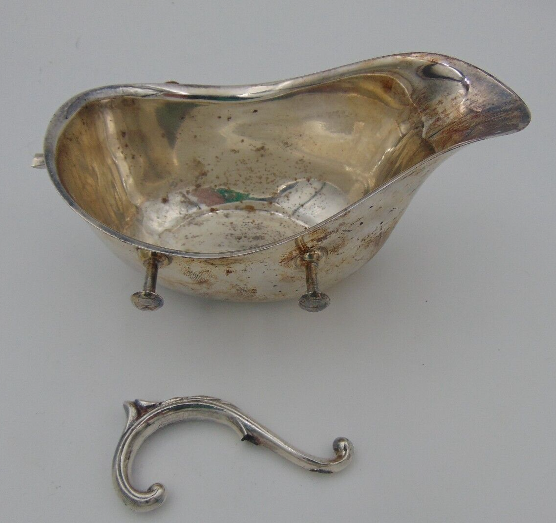 Vintage Silverplate Creamer Handle Broken Off Included - $5.94