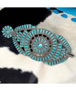 Native American Handmade Vintage Sterling Silver Hair Barrette, Hair Clip - $35,762.28 MXN