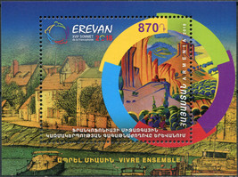 Armenia 2018. 17th Francophone Summit, Yerevan (MNH OG) Souvenir Sheet - £3.59 GBP