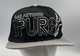 NBA San Antonio Spurs New Era Hat Snapback Cap Hardwood Classics Black Gray - £7.90 GBP