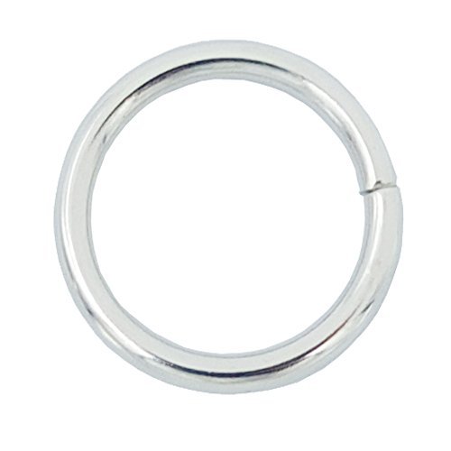 Bluemoon 50 Pcs - 16mm 5/8" Metal O-rings Rings Non Welded