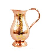 Pure Copper Jug Hammered Design Royal Jug Pitcher Storage Water Pitcher ... - €48,03 EUR