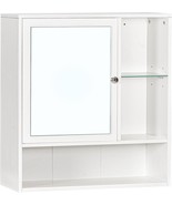 Bathroom Wall Mounted Cabinet With Mirrored Door, Hoobro Medicine Cabine... - $53.92