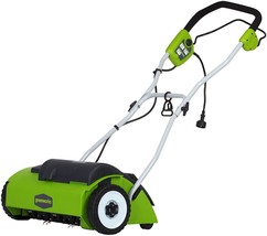 Greenworks 10 Amp 14” Corded Electric Dethatcher (Stainless Steel Tines)... - £167.92 GBP