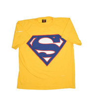 Vintage 1997 Superman T Shirt Mens L Yellow Changes Made in USA DC Comics - £16.13 GBP