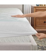 King size Washable Quilted Mattress Pad with Elastic Fitted Skirt - $196.26 CAD