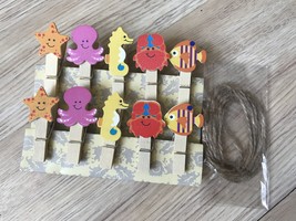 60pcs Ocean Animals Children&#39;s Party Gift Favors,Paper Clips,Pegs,Clothespin - £9.04 GBP