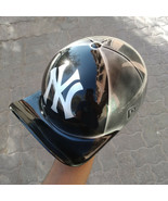 Custom Motorcycle Helmet Baseball Cap fiberglass silver black ny free sh... - $235.00