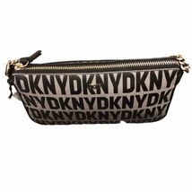 DKNY Bryant Park Demi Monogram Logo Crossbody Bag Black/Black - $84.11