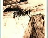 RPPC Climbers on Paradise Glacier Mount Rainier National Park WA UNP Pos... - £11.63 GBP