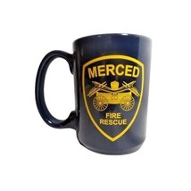 Merced California Firefighter Fire Rescue Vintage Coffee Cup Mug Antique... - £18.75 GBP