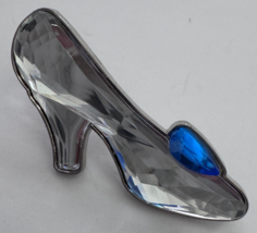 Disney Cinderella Glass Slipper Shoe 3D Clear Acrylic Crystal 2016 Pin - $24.74