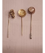 Lot Of 3 : Mother Of Pearl, Initial &quot;B&quot;, Cherry (Fruit) Stick Pins Estat... - $41.16 CAD