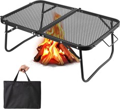 Odoland Folding Campfire Grill, Camping Grill, Portable Heavy Duty Barbecue - £38.57 GBP