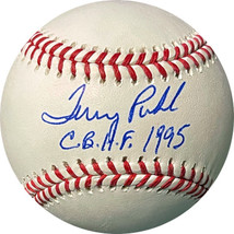 Terry Puhl signed Rawlings Official Major League Baseball CHOF 1995- JSA... - $54.95
