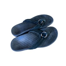 Vionic Womens Size 7 Black Flip Flop Sandals Ring Toe Detail Slip On Shoes Thong - £17.85 GBP