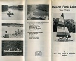 Beech Fork Lake West Virginia Brochure and Map 1970&#39;s Corps of Engineers - £19.44 GBP