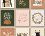Christmas Boho Wall Art Prints Merry Christmas Winter Wonderland, Unframed. - $35.98