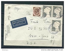 Germany 1953 Cover to New York - £7.75 GBP