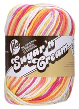 Lily Sugar&#39;n Cream Yarn  Ombres Super Size Over The Rainbow - £14.77 GBP