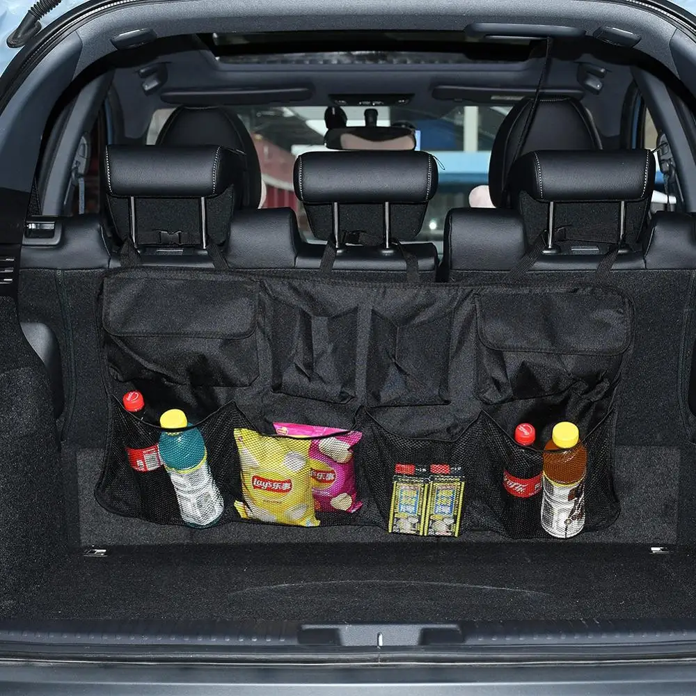 Universal Car Rear Seat Back Storage Bag Hanging Organizer with 8 Large Storage - £21.12 GBP