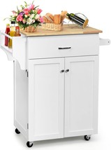 Solid-Top Kitchen Carts, Kitchen Trolleys With Drawers, Cabinets, Adjustable - £204.53 GBP