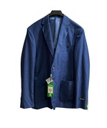 Tom Baine Blazer Mens 3XL 48 Blue Performance Stretch Jacket Wrinkle Fre... - $140.43 CAD