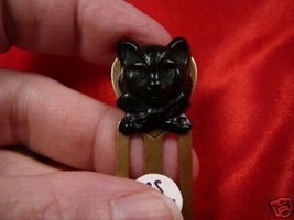 (cbs28-4) Black Cat Kitten w/ bow CAMEO BOOKMARK book mark books cats ma... - $515.97 MXN