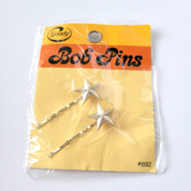 Vintage Goody BOB PINS Gold Stars Set of 2 Hair Pins #692 NOS USA 1975 - £11.13 GBP