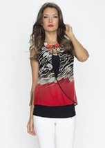 Picadilly Go Rouge Exotic Salsa Tank w/ Crossover Overlay -  NOW EXTRA 1... - £25.99 GBP