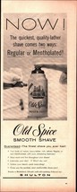 Vtg 1958 Old Spice Shaving Cream The Finest Shave You Ever Had ad nostalgic a6 - £16.95 GBP