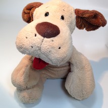 Ganz Happy Hound Puppy Dog Brown Stuffed Animal Large RARE 9&quot; Plush H11291 - £33.56 GBP
