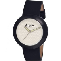 NWT Simplify the 1206 Black Leather Band Watch - £63.26 GBP