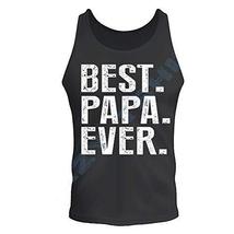 NEW COOLEST BEST PAPA EVER FATHERS DAY GIFT BLACK TANK-TOP (2XL) - £10.79 GBP