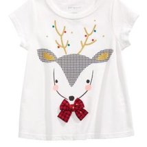 First Impressions Baby Girls Cotton Reindeer T-Shirt, Choose Sz/Color - £9.38 GBP