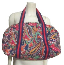 Vera Bradley overnight Tote Bag Venetian Paisley Colorful Beach Travel Bag - £19.45 GBP