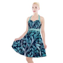 NEW! Women&#39;s Vintage Modern Halter Party Swing Dress Regular and Plus Available! - £31.69 GBP+