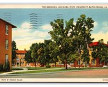 Louisiana State University Barracks Baton Rouge LA Linen Postcard E19 - £1.53 GBP