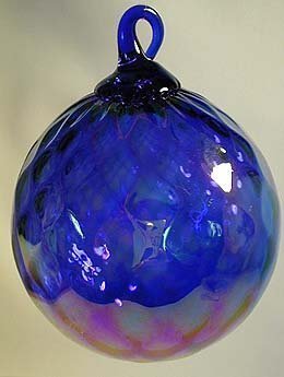 Primary image for Glass Eye Studio HANDBLOWN ART GLASS Ball Colbalt Blue 