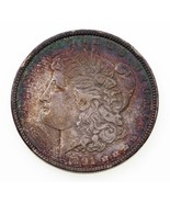 1891 Silver Morgan Dollar in BU Condition, Nice Rim Toning, Terrific Look - $381.54