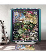 Beautiful Blond Girl Goddess of Herbs Shower Curtain - $445.30 MXN+