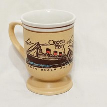 Queen Mary Spruce Goose Long Beach California Coffee Mug 8 oz Cup Stoneware VTG - £11.66 GBP