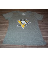 VINTAGE STYLE WOMEN&#39;S TEEN PITTSBURGH PENGUINS NHL HOCKEY T-shirt LARGE NEW - $26.89 CAD