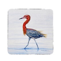 Betsy Drake Reddish Egret Neoprene Coaster Set of 4 - $34.64