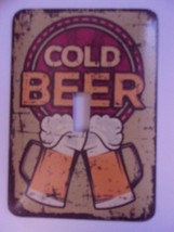 Beer Metal Light Switch Cover - £7.22 GBP