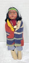 Skookum Bully Indian Doll Pendelton Style Blanket &amp; Headband Orig Sticke... - $464.58 MXN