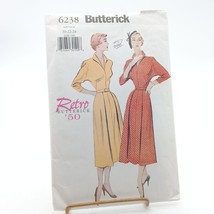 UNCUT Butterick Pattern 6238 Retro 50 Womens Dress &amp; Belt Size 20-22-24 1999 - £14.22 GBP