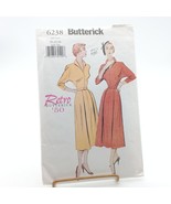 UNCUT Butterick Pattern 6238 Retro 50 Womens Dress &amp; Belt Size 20-22-24 ... - $18.39