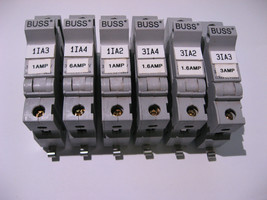 Single Pole Fuse Block DIN Buss CHCC1 30A 600V w. Fuses - USED Lot of 6 - £14.42 GBP