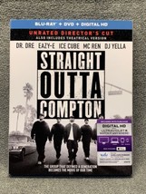 Straight Outta Compton Blu-Ray + DVD Unrated Directors Cut Dr Dre Ice Cube KG JD - £9.55 GBP